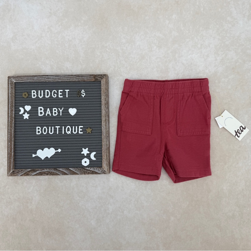 Tea Collection Red Classic Cotton Shorts